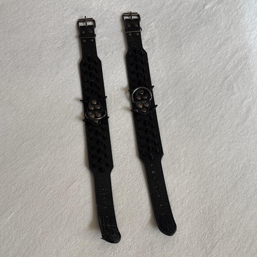 Black Studded Dog Collar -Gothic Style